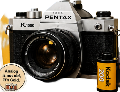 Pentax K1000 dan Kodak film